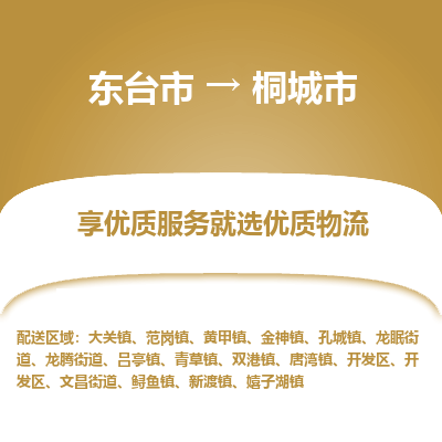 东台市到桐城市物流公司-东台市到桐城市物流专线-东台市到桐城市货运