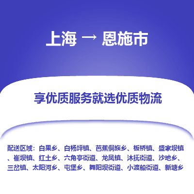 上海到恩施市物流专线-上海至恩施市货运公司