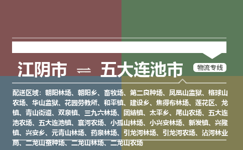 江阴市到五大连池市物流专线|江阴市到五大连池市货运回程车运输