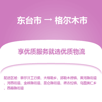 东台市到格尔木市物流公司-东台市到格尔木市物流专线-东台市到格尔木市货运