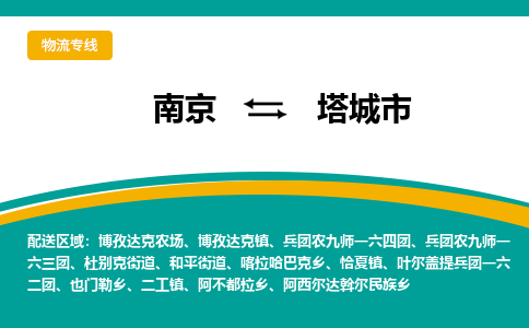 南京到塔城市物流专线-南京至塔城市货运公司