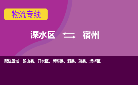 溧水区到宿州物流专线-溧水区至宿州物流公司-溧水区发往宿州的货运专线