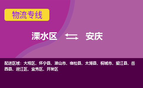 溧水区到安庆物流专线-溧水区至安庆物流公司-溧水区发往安庆的货运专线