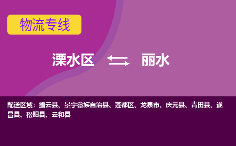 溧水区到丽水物流专线-溧水区至丽水物流公司-溧水区发往丽水的货运专线