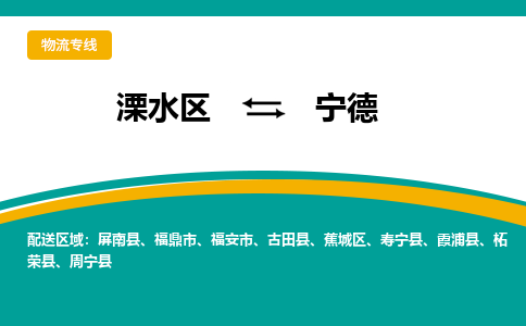 溧水区到宁德物流专线-溧水区至宁德物流公司-溧水区发往宁德的货运专线