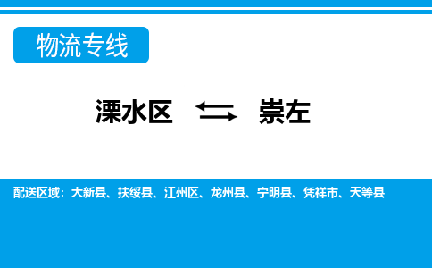 溧水区到崇左物流专线-溧水区至崇左物流公司-溧水区发往崇左的货运专线