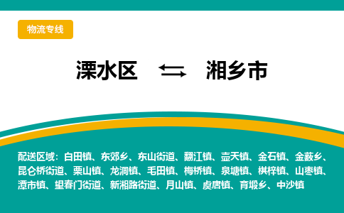 溧水区到湘乡市物流专线-溧水区至湘乡市物流公司-溧水区发往湘乡市的货运专线