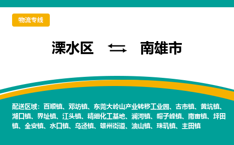 溧水区到南雄市物流专线-溧水区至南雄市物流公司-溧水区发往南雄市的货运专线