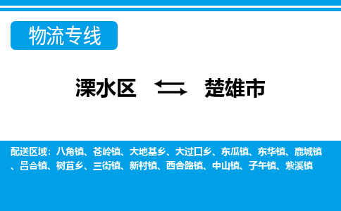 溧水区到楚雄市物流专线-溧水区至楚雄市物流公司-溧水区发往楚雄市的货运专线