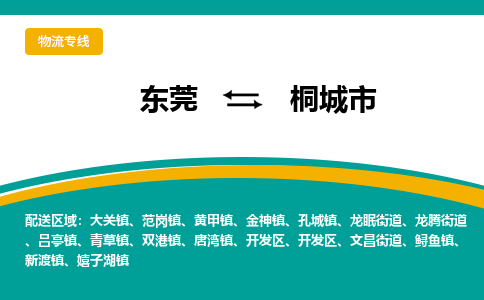 东莞到桐城市物流专线-东莞至桐城市货运热门线路