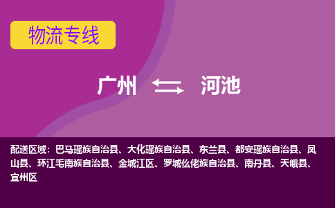 广州到河池物流专线-广州至河池货运全力为您服务