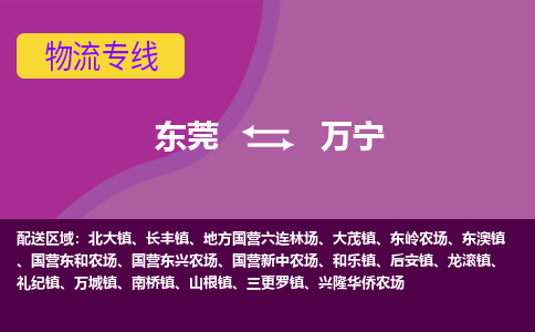 东莞到万宁物流专线-高品质东莞至万宁货运