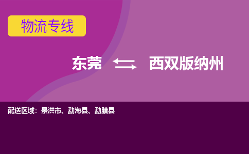 东莞到西双版纳州物流公司-东莞至西双版纳州专线按需配送零担专线