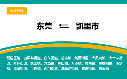 东莞到凯里市物流公司-东莞至凯里市专线-让您的货物尽享宝贵服务体验