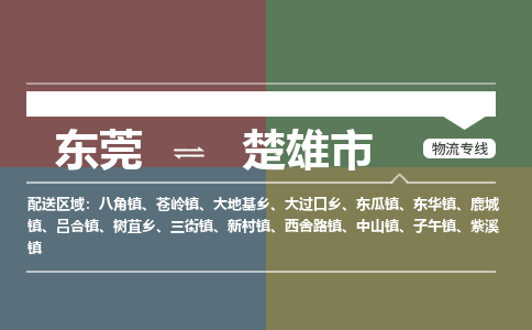 东莞到楚雄市物流公司-东莞至楚雄市专线让您的货物安全顺畅到达