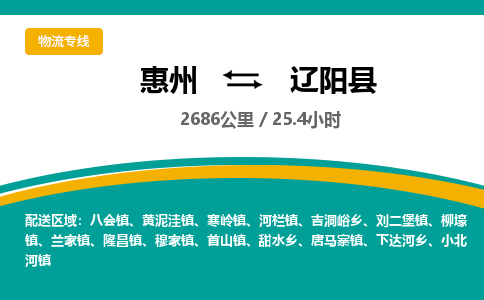 惠州到辽阳县物流专线-惠州至辽阳县物流公司-惠州发往辽阳县的货运专线