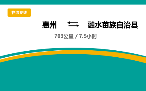 惠州到融水苗族自治县物流专线-惠州至融水苗族自治县物流公司-惠州发往融水苗族自治县的货运专线