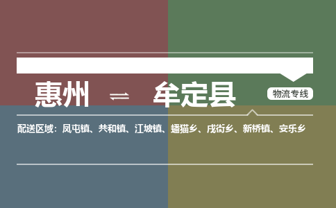 惠州到牟定县物流专线-惠州至牟定县物流公司-惠州发往牟定县的货运专线