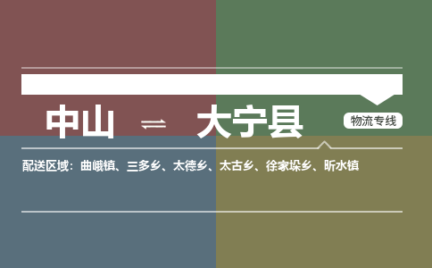 中山到大宁县物流专线-中山至大宁县物流公司