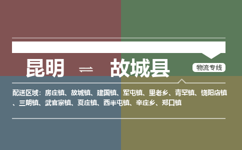 昆明到谷城县物流专线-昆明至谷城县物流公司