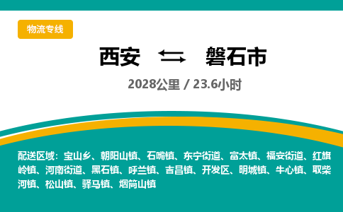 西安到磐石市物流专线-西安至磐石市物流公司