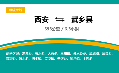 西安到武乡县物流专线-西安至武乡县物流公司