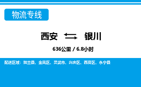 西安到银川物流专线-西安至银川物流公司