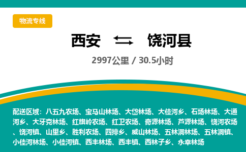 西安到饶河县物流专线-西安至饶河县物流公司