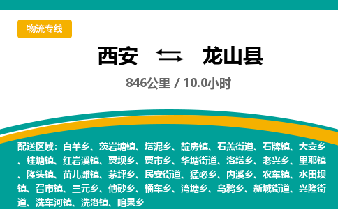 西安到龙山县物流专线-西安至龙山县物流公司