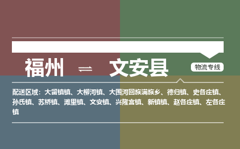 福州到文安县物流专线-福州至文安县物流公司