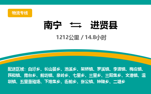 南宁到进贤县物流专线-南宁至进贤县物流公司