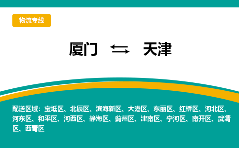 厦门到武清区物流专线-厦门至武清区物流公司