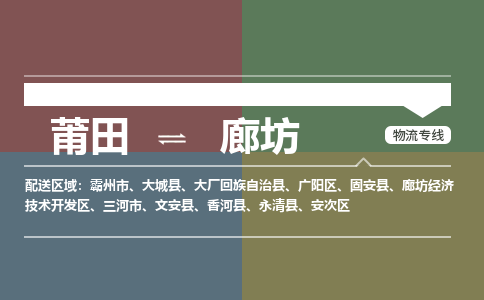 莆田到廊坊开发区物流专线-莆田至廊坊开发区物流公司