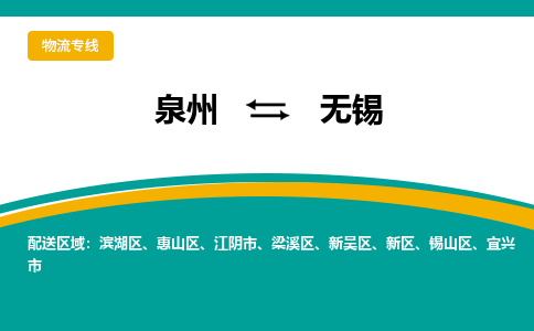 泉州到锡山区物流专线-泉州至锡山区物流公司