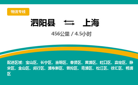 泗阳县到闵行区物流专线-泗阳县至闵行区物流公司