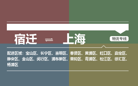 宿迁到静安区物流专线-宿迁至静安区物流公司