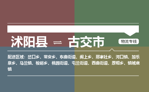 沭阳县到古交市物流专线-沭阳县至古交市物流公司