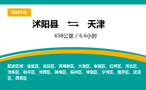 沭阳县到东丽区物流专线-沭阳县至东丽区物流公司