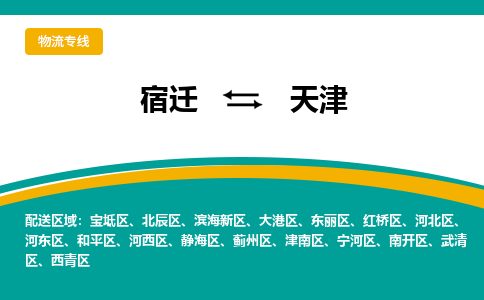 宿迁到滨海新区物流专线-宿迁至滨海新区物流公司