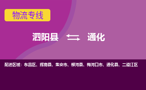 泗阳县到通化物流专线-泗阳县至通化物流公司