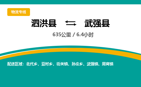 泗洪县到武强县物流专线-泗洪县至武强县物流公司