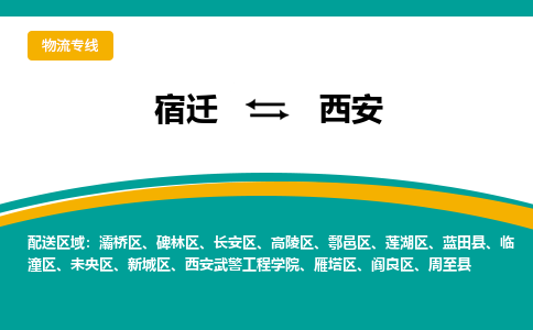 宿迁到西安物流专线-宿迁至西安物流公司