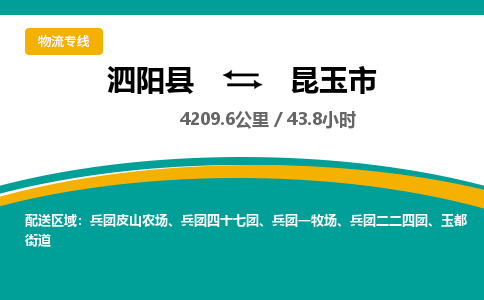 泗阳县到昆玉市物流专线-泗阳县至昆玉市物流公司