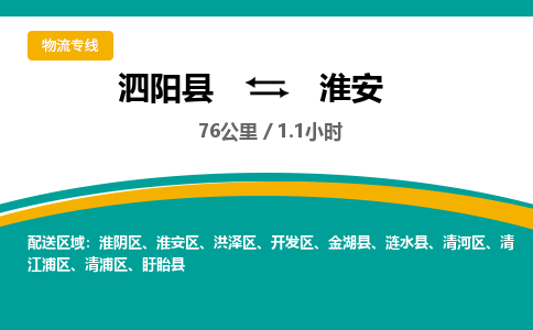 泗阳县到清河区物流专线-泗阳县至清河区物流公司