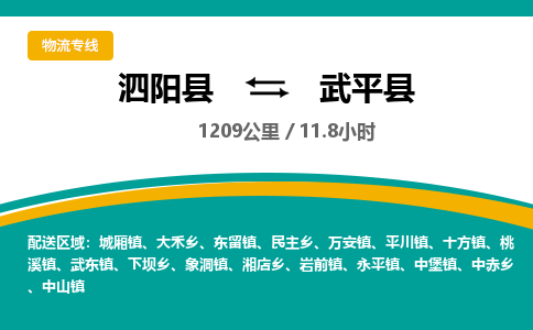 泗阳县到武平县物流专线-泗阳县至武平县物流公司