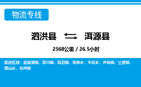 泗洪县到洱源县物流专线-泗洪县至洱源县物流公司